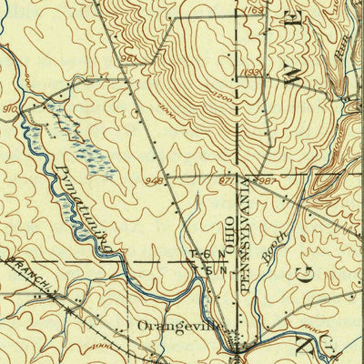 United States Geological Survey Kinsman, OH-PA (1907, 62500-Scale) digital map