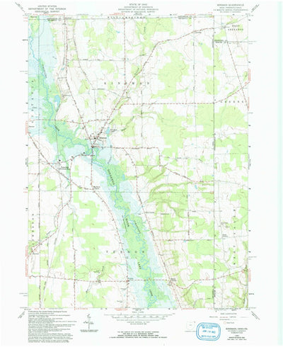 United States Geological Survey Kinsman, OH-PA (1961, 24000-Scale) digital map