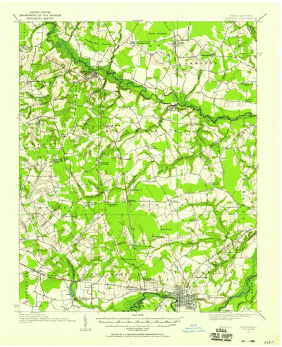 United States Geological Survey Kinston, NC (1914, 62500-Scale) digital map