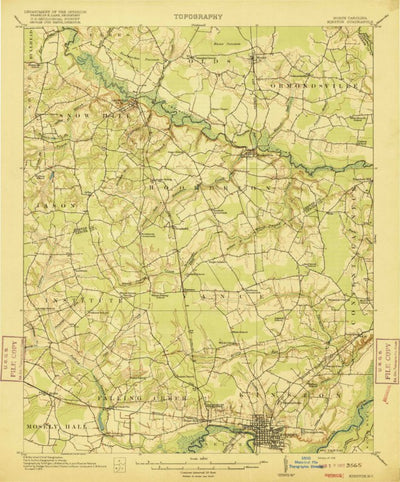 United States Geological Survey Kinston, NC (1916, 62500-Scale) digital map