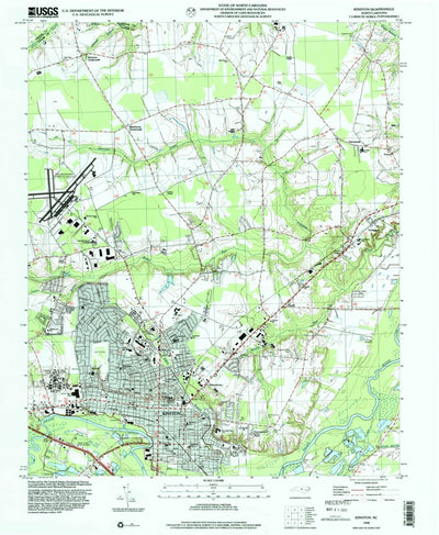 United States Geological Survey Kinston, NC (1998, 24000-Scale) digital map