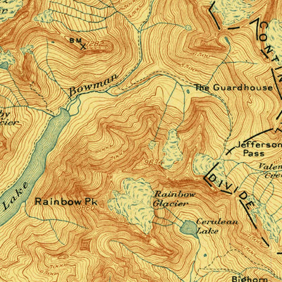 United States Geological Survey Kintla Peak, MT (1906, 125000-Scale) digital map