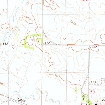 United States Geological Survey Kintyre, ND (1975, 24000-Scale) digital map