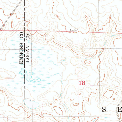 United States Geological Survey Kintyre, ND (1975, 24000-Scale) digital map