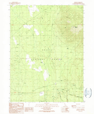 United States Geological Survey Kinyon, CA (1990, 24000-Scale) digital map