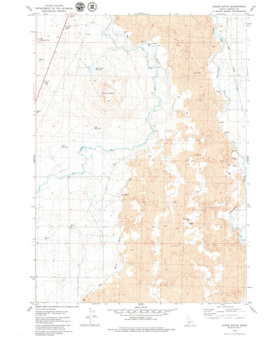 United States Geological Survey Kinzie Butte, ID (1979, 24000-Scale) digital map