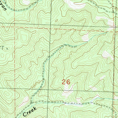 United States Geological Survey Kinzua, OR (1987, 24000-Scale) digital map