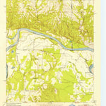 United States Geological Survey Kiomatia, TX-OK (1951, 24000-Scale) digital map