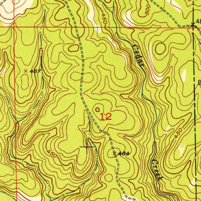 United States Geological Survey Kiomatia, TX-OK (1951, 24000-Scale) digital map