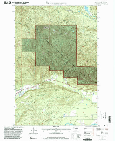 United States Geological Survey Kiona Peak, WA (1998, 24000-Scale) digital map