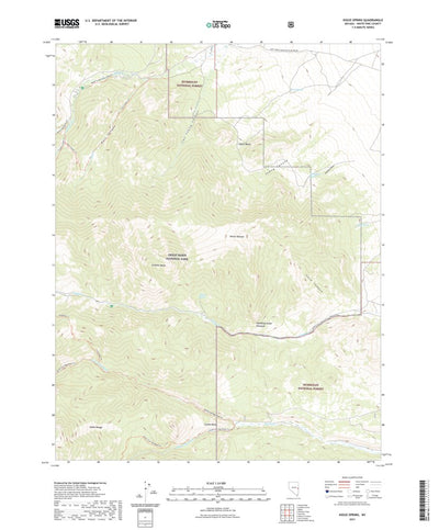 United States Geological Survey Kious Spring, NV (2021, 24000-Scale) digital map