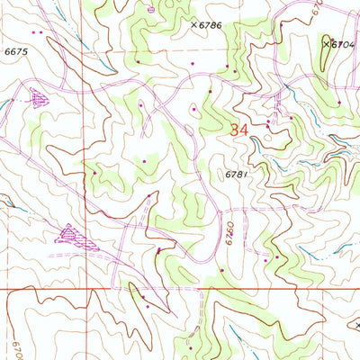 United States Geological Survey Kiowa, CO (1970, 24000-Scale) digital map