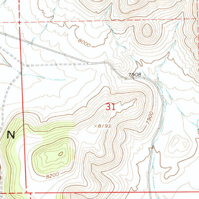 United States Geological Survey Kiowa Hill, CO (1967, 24000-Scale) digital map