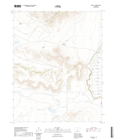 United States Geological Survey Kiowa Hill, CO (2022, 24000-Scale) digital map