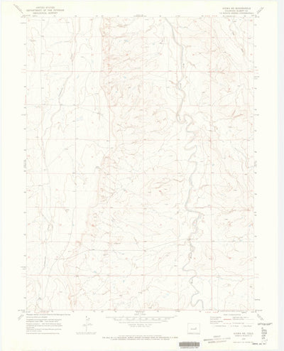 United States Geological Survey Kiowa NE, CO (1970, 24000-Scale) digital map