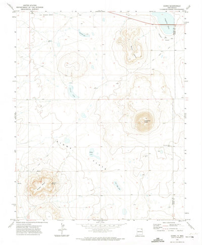 United States Geological Survey Kiowa, NM (1971, 24000-Scale) digital map