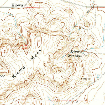 United States Geological Survey Kiowa, NM (1971, 24000-Scale) digital map