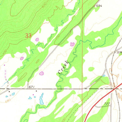 United States Geological Survey Kiowa, OK (1967, 24000-Scale) digital map