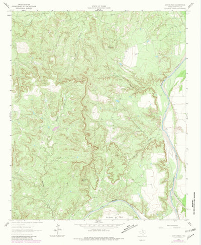 United States Geological Survey Kiowa Peak, TX (1962, 24000-Scale) digital map