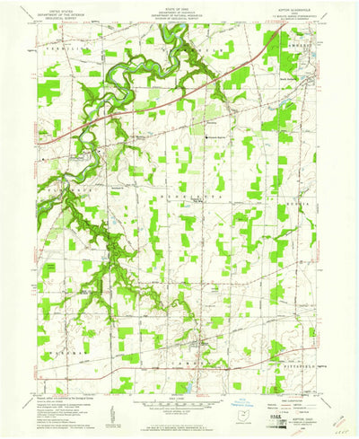 United States Geological Survey Kipton, OH (1959, 24000-Scale) digital map