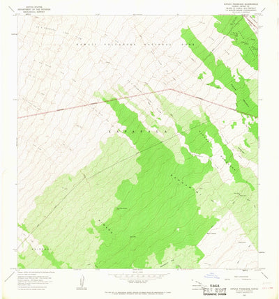 United States Geological Survey Kipukapakekake, HI (1966, 24000-Scale) digital map