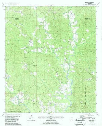 United States Geological Survey Kirby, MS (1988, 24000-Scale) digital map
