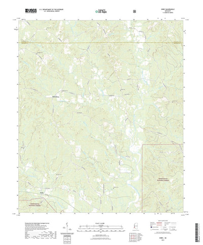 United States Geological Survey Kirby, MS (2021, 24000-Scale) digital map