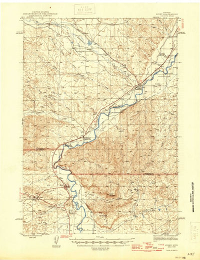 United States Geological Survey Kirby, WY (1946, 62500-Scale) digital map