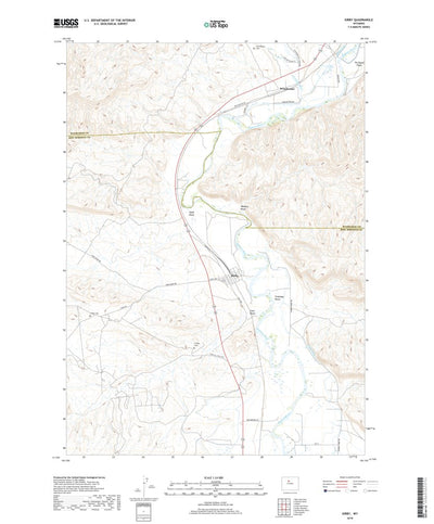 United States Geological Survey Kirby, WY (2018, 24000-Scale) digital map