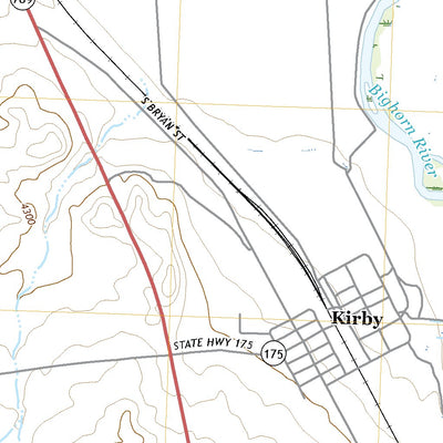 United States Geological Survey Kirby, WY (2018, 24000-Scale) digital map