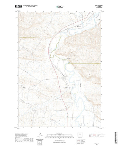 United States Geological Survey Kirby, WY (2021, 24000-Scale) digital map