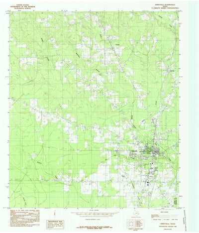 United States Geological Survey Kirbyville, TX (1984, 24000-Scale) digital map