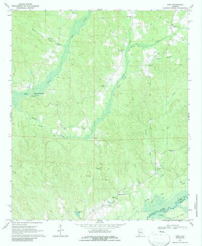 United States Geological Survey Kirk, AL (1970, 24000-Scale) digital map