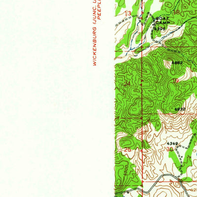 United States Geological Survey Kirkland, AZ (1947, 62500-Scale) digital map
