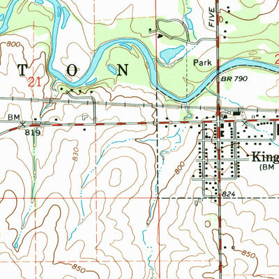 United States Geological Survey Kirkland, IL (1968, 24000-Scale) digital map