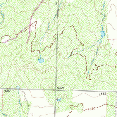 United States Geological Survey Kirkland North, TX (1967, 24000-Scale) digital map