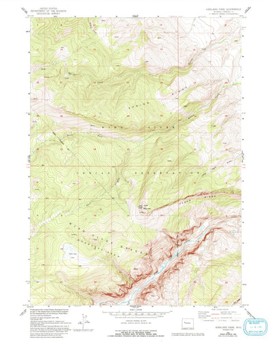 United States Geological Survey Kirkland Park, WY (1952, 24000-Scale) digital map