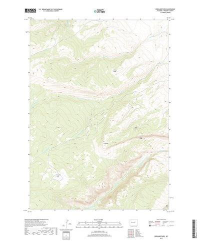 United States Geological Survey Kirkland Park, WY (2017, 24000-Scale) digital map