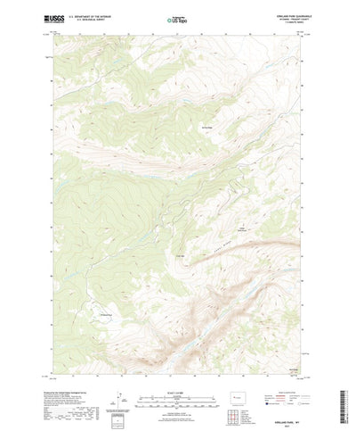 United States Geological Survey Kirkland Park, WY (2021, 24000-Scale) digital map