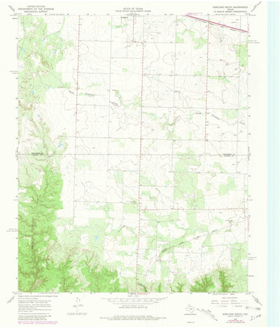 United States Geological Survey Kirkland South, TX (1967, 24000-Scale) digital map