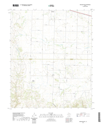 United States Geological Survey Kirkland South, TX (2022, 24000-Scale) digital map