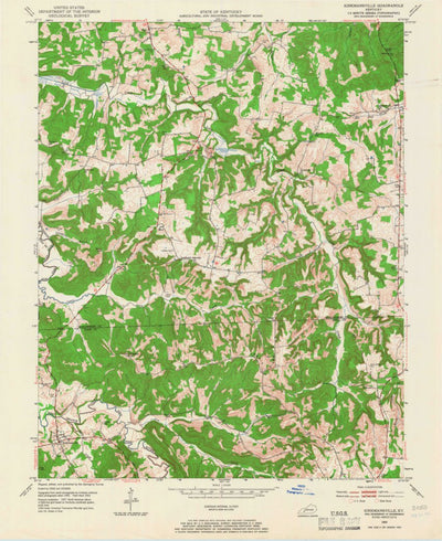 United States Geological Survey Kirkmansville, KY (1953, 24000-Scale) digital map