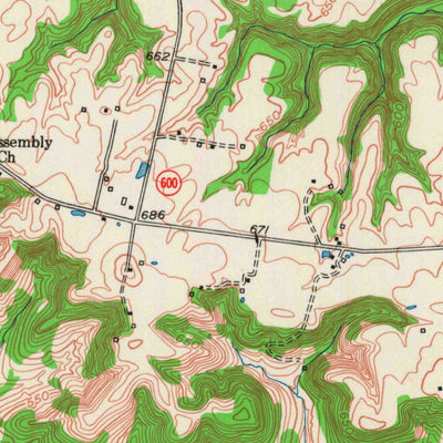 United States Geological Survey Kirkmansville, KY (1953, 24000-Scale) digital map