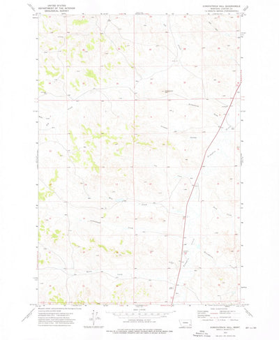 United States Geological Survey Kirkpatrick Hill, MT (1973, 24000-Scale) digital map