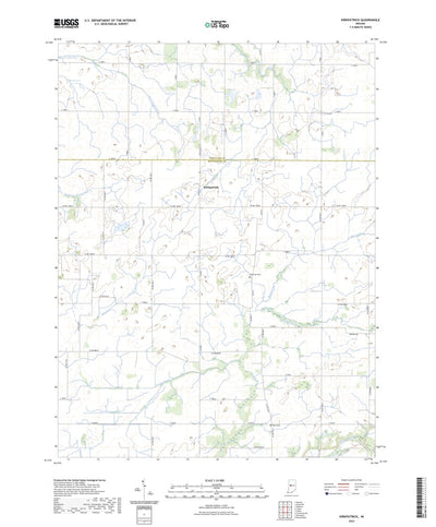 United States Geological Survey Kirkpatrick, IN (2022, 24000-Scale) digital map