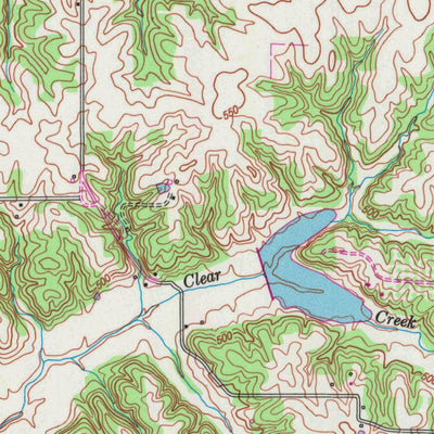 United States Geological Survey Kirksey, KY (1951, 24000-Scale) digital map