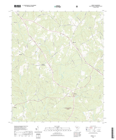 United States Geological Survey Kirksey, SC (2020, 24000-Scale) digital map