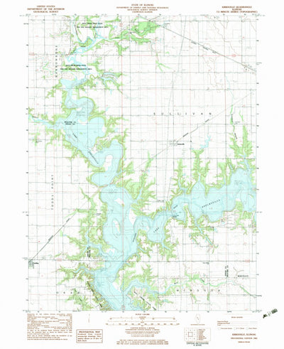 United States Geological Survey Kirksville, IL (1983, 24000-Scale) digital map