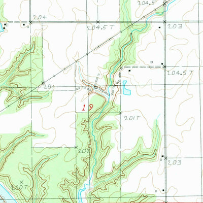 United States Geological Survey Kirksville, IL (1983, 24000-Scale) digital map