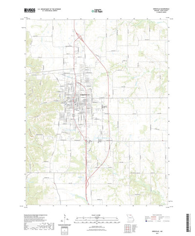 United States Geological Survey Kirksville, MO (2021, 24000-Scale) digital map